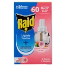 Raid Liquido Elettrico Ricarica, 60 Notti, Rosa e sandalo di Bali, 36 ml